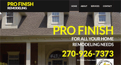 Desktop Screenshot of profinishremodeling.com